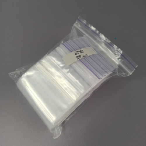 ЗІП пакети із замком ZIP-LOCK, розмір 60х80 мм, уп. 100шт ЗІП пакети із замком ZIP-LOCK, розмір 60х80 мм, уп. 100шт