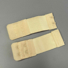 Подовжувач для бюстгальтера на 2 гачки, бежевий 9x3 см Подовжувач для бюстгальтера на 2 гачки, бежевий 9x3 см