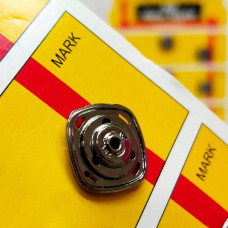 D=15 мм пришивні кнопки металеві, декоративні для шиття одягу графіт D=15 мм пришивні кнопки металеві, декоративні для шиття одягу графіт