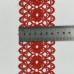 Мереживо макраме Sindtex 6,5см (20м) Колір - Червоний (08-Y11560-5)