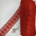Мереживо макраме Sindtex 6,5см (20м) Колір - Червоний (08-Y11560-5)