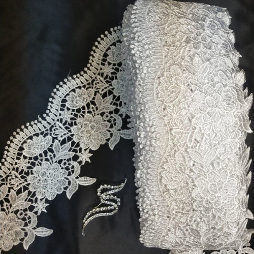 Мереживо макраме Sindtex 10 см (13 м) Колір - Білий (34-C70098-1) Мереживо макраме Sindtex 10 см (13 м) Колір - Білий (34-C70098-1)