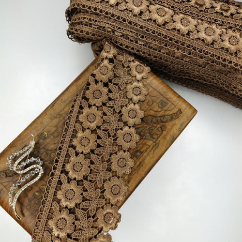 (1 метр) Мереживо макраме Sindtex 7.5 см колір - золотий (25м-F1375E1-4) (1 метр) Мереживо макраме Sindtex 7.5 см колір - золотий (25м-F1375E1-4)