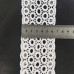 (1 метр) Мереживо макраме Sindtex 6.5 см колір - білий (14м-l0220-1)