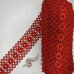 (1 метр) Мереживо макраме Sindtex 6,5 см колір - червоний (08М-Y11560-5) (1 метр) Мереживо макраме Sindtex 6,5 см колір - червоний (08М-Y11560-5)