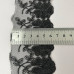 Мереживо на сітці (фатін) Sindtex 15 см (13 м) колір чорний (77-MT755-2)