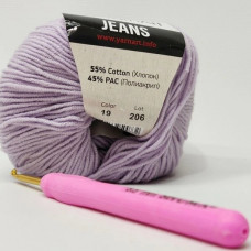 Пряжа Джинс Jeans YarnArt, №19 бузковий