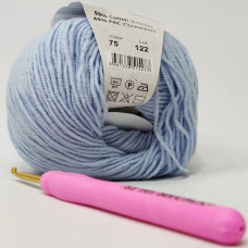 Пряжа Джинс Jeans YarnArt, №75 блакитний
