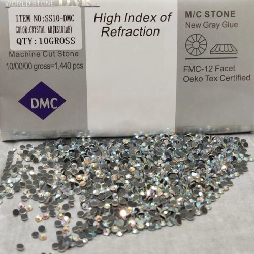 SS10 Термоклейні стрази дмс (DMC Китай) Col: CRYSTAL AB SS10 Термоклейні стрази дмс (DMC Китай) Col: CRYSTAL AB