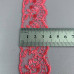 (9 метрів) Мереживо "Яблуко" Organza (ширина 4см) Кораловий