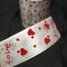 Атласна стрічка червона "Love" 2,5 см (23 м) "Sindtex" (АЛР2-004) Атласна стрічка червона "Love" 2,5 см (23 м) "Sindtex" (АЛР2-004)