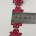 (1 м) Мереживо макраме Sindtex 2.5 см (13 м) колір - бордовий (M10070-048)