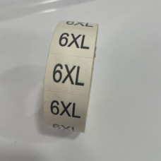 Розмірник клейовий 6XL 1000шт. Розмірник клейовий 6XL 1000шт.