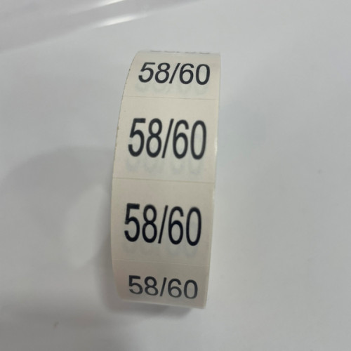 Розмірник клейовий 58/60 1000шт. Розмірник клейовий 58/60 1000шт.