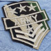 Термоаплікація, нашивка на одяг 6х6,5см "U.S.Army"