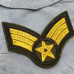 Термоаплікація, нашивка на одяг 4х6см "U.S.Army"