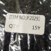 В'язане матове мереживо 2,5 см - 13м JF20291 col: чорний В'язане матове мереживо 2,5 см - 13м JF20291 col: чорний