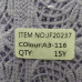 В'язане матове мереживо 6 см - 13м JF20237 col: А3-116