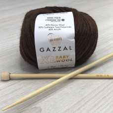 Пряжа Gazzal – Baby Wool XL колір 807 Каштановий Пряжа Gazzal – Baby Wool XL колір 807 Каштановий