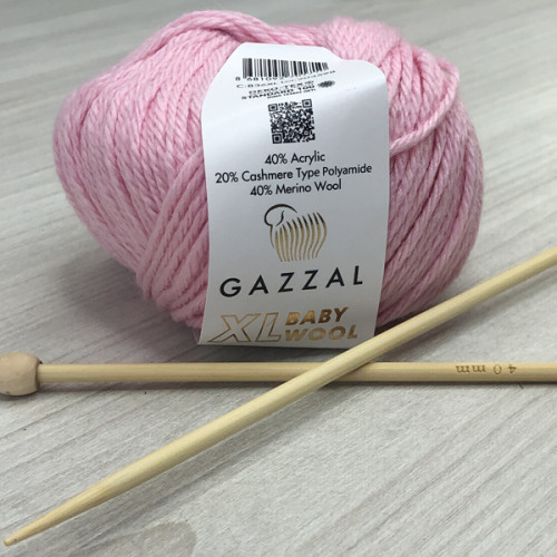 Пряжа Gazzal – Baby Wool XL колір 836 Рожевий Пряжа Gazzal – Baby Wool XL колір 836 Рожевий