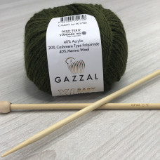 Пряжа Gazzal – Baby Wool XL колір 840 Хакі Пряжа Gazzal – Baby Wool XL колір 840 Хакі