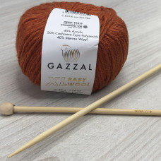 Пряжа Gazzal – Baby Wool XL колір 841 Теракот Пряжа Gazzal – Baby Wool XL колір 841 Теракот