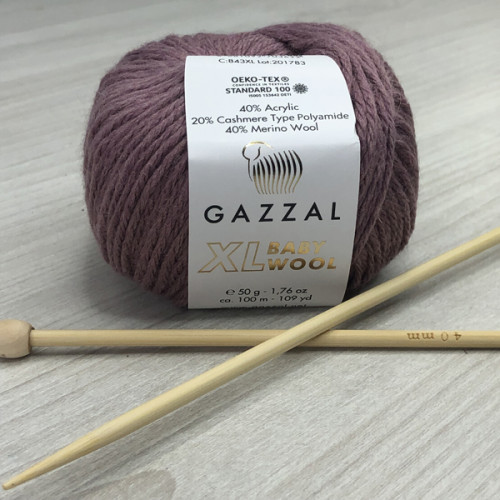 Пряжа Gazzal – Baby Wool XL колір 843 Пряжа Gazzal – Baby Wool XL колір 843