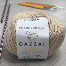 Пряжа Gazzal – Baby Cotton колір 3445 Кремовий Пряжа Gazzal – Baby Cotton колір 3445 Кремовий