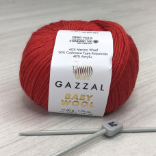Пряжа Gazzal – Baby Wool колір 811 Пряжа Gazzal – Baby Wool колір 811