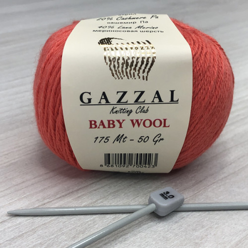 Пряжа Gazzal – Baby Wool колір 819 Пряжа Gazzal – Baby Wool колір 819