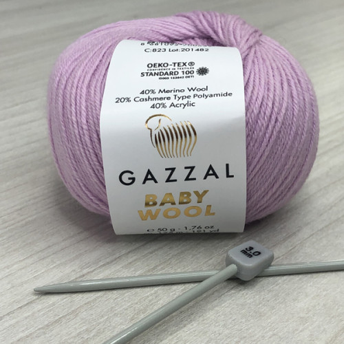 Пряжа Gazzal – Baby Wool колір 823 Пряжа Gazzal – Baby Wool колір 823