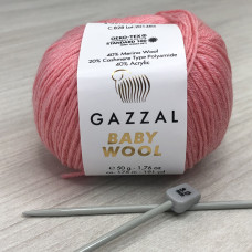 Пряжа Gazzal – Baby Wool колір 828 Пряжа Gazzal – Baby Wool колір 828
