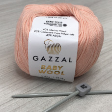 Пряжа Gazzal – Baby Wool колір 834 Пряжа Gazzal – Baby Wool колір 834