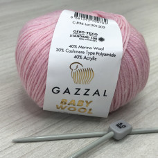 Пряжа Gazzal – Baby Wool колір 836 Пряжа Gazzal – Baby Wool колір 836