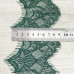 (3 метри) Французьке мереживо з віями, Шантільї 7см, (1317) Колір - зелений темний