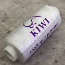 Нитки KIWI у котушках, швейні 100 поліестер 40/2 (200м) білі Нитки KIWI у котушках, швейні 100 поліестер 40/2 (200м) білі