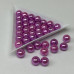 (20 грам) Намистини пластик Ø8мм - пурпурний перламутр (20 грам) Намистини пластик Ø8мм - пурпурний перламутр