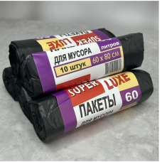 Пакети для сміття 60л 600х800 мм 10 шт. 1 рул. Пакети для сміття 60л 600х800 мм 10 шт. 1 рул.