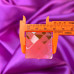 Стрази акрилові пришивні 30мм, рожевий