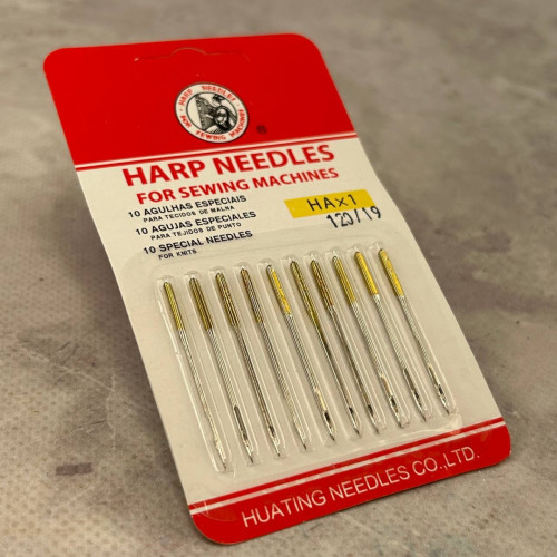 Голки для побутових швейних машин "Harp Needles" №120 -10шт Голки для побутових швейних машин "Harp Needles" №120 -10шт