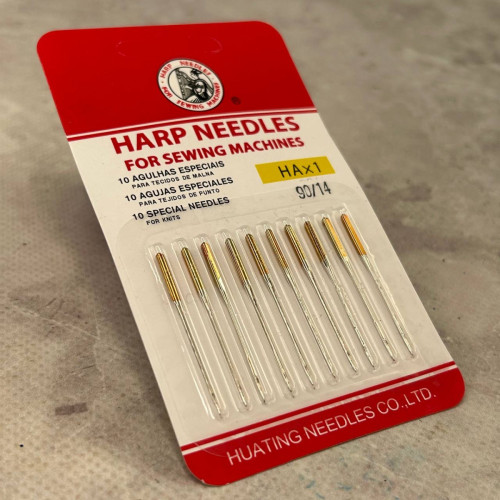 Голки для побутових швейних машин "Harp Needles" №90 -10шт Голки для побутових швейних машин "Harp Needles" №90 -10шт