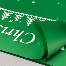 Пакувальна калька для подарунків 57х57 см, 20 аркушів - зелена Merry Christmas Пакувальна калька для подарунків 57х57 см, 20 аркушів - зелена Merry Christmas