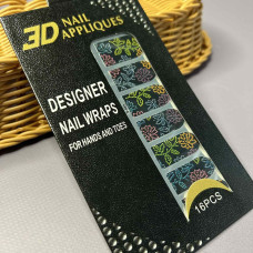 Наклейка для нігтів, 3D готовий манікюр (Z-065) Наклейка для нігтів, 3D готовий манікюр (Z-065)