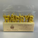 Свічки для торта "Happy Birthday" - золото Свічки для торта "Happy Birthday" - золото