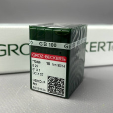 Голки для промислових оверлоків Groz Beckert В27 GEBEDUR №90-RG Голки для промислових оверлоків Groz Beckert В27 GEBEDUR №90-RG