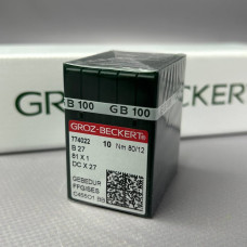 Голки для промислових оверлоків Groz Beckert В27 GEBEDUR №80 Голки для промислових оверлоків Groz Beckert В27 GEBEDUR №80