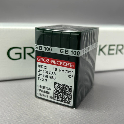Голки для плоскошовних машин Groz Beckert UY 128GAS GEBEDUR №70 Голки для плоскошовних машин Groz Beckert UY 128GAS GEBEDUR №70