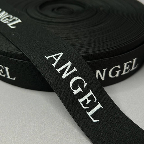 Гумка Angel для спортивного одягу 3 см - чорна Гумка Angel для спортивного одягу 3 см - чорна