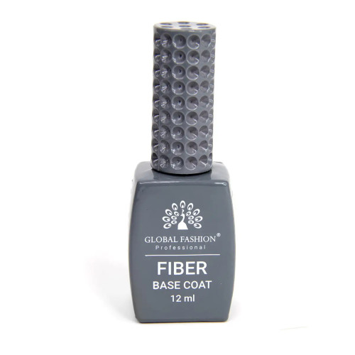 База для гель-лаку Global Fashion FIBER 12мл, з нейлоновими волокнами База для гель-лаку Global Fashion FIBER 12мл, з нейлоновими волокнами