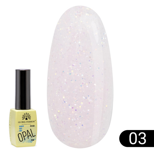 Каучукова база Opal Global Fashion 8 мл №03 Каучукова база Opal Global Fashion 8 мл №03